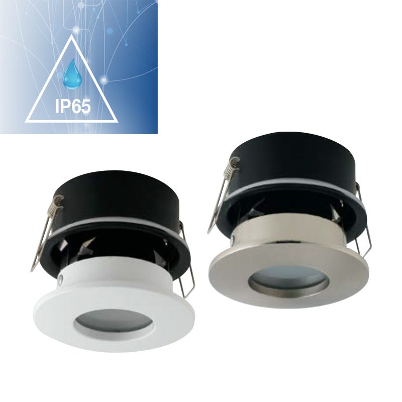 Faretto VIPER rotondo 8.2 cm da incasso in metallo e diffusore in vetro satinato