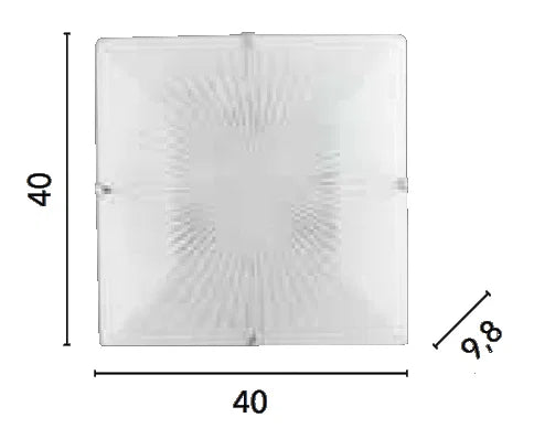 Plafonnier GIBUS E27 30 cm en verre