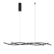 Plafoniera KINETIC a sospensione CCT Led 117 cm 40w In Alluminio