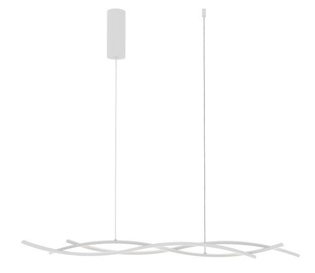 Plafoniera KINETIC a sospensione CCT Led 117 cm 40w In Alluminio