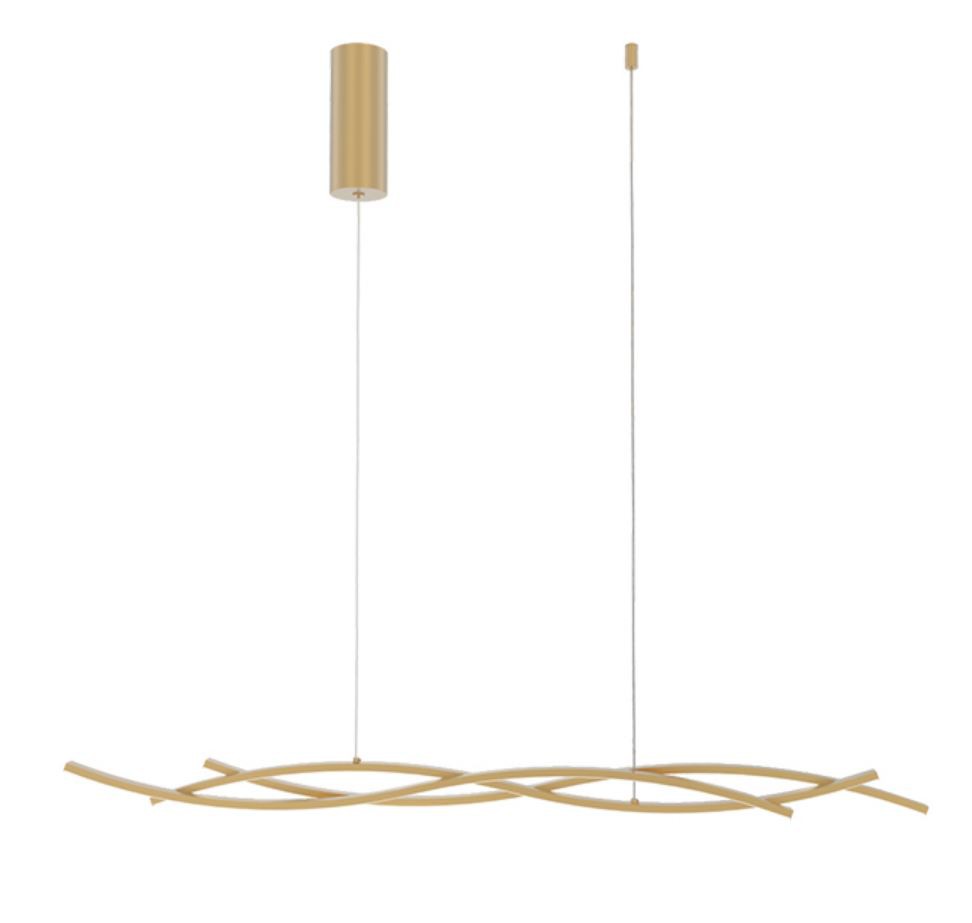 Plafoniera KINETIC a sospensione CCT Led 117 cm 40w In Alluminio