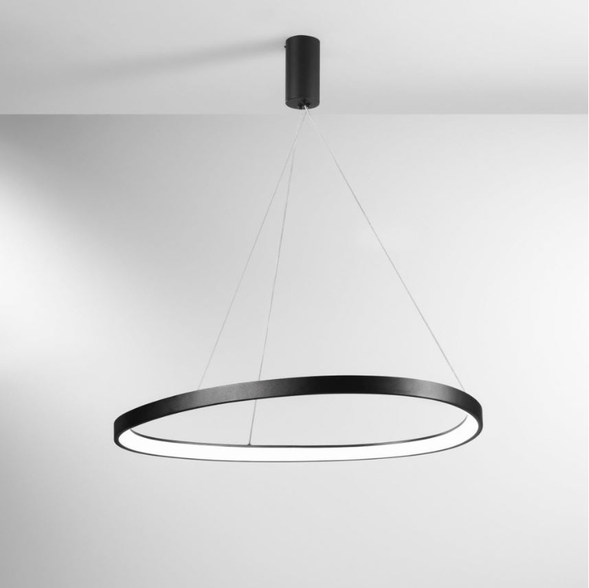 Lampadario KLAPTON a sospensione CCT D.85 cm 58W  In Alluminio