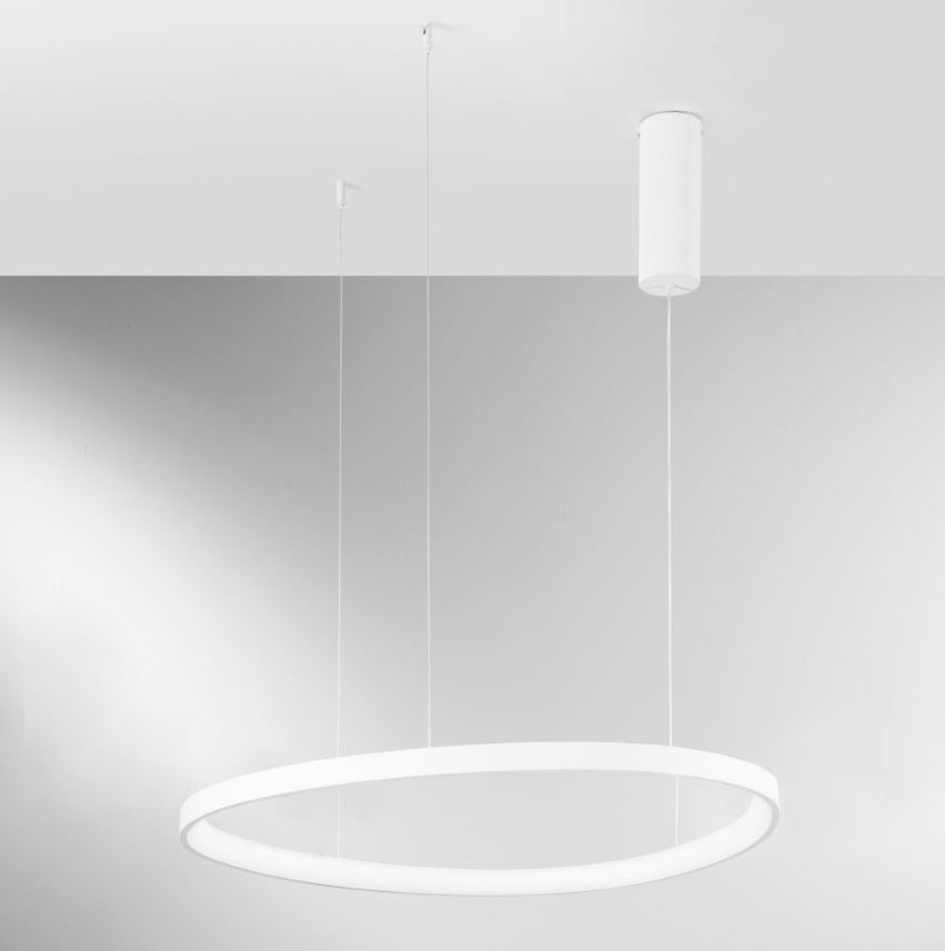 Lampadario KLAPTON a sospensione CCT D.65 cm 58W  In Alluminio