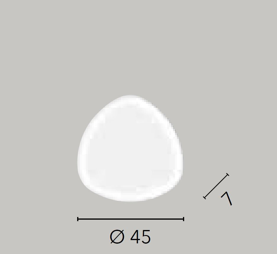Plafoniera Ovale D.45 cm Led CCT Luce Selezionabile