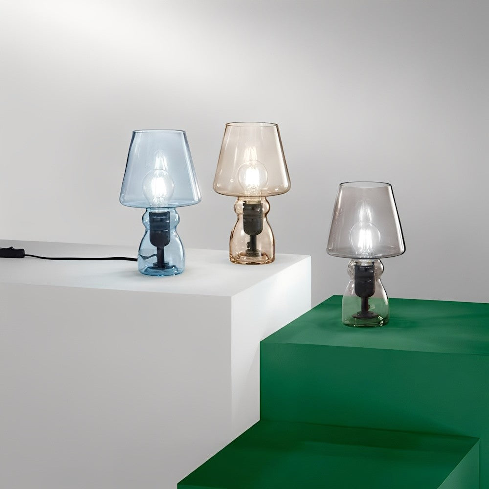 Lampada da tavolo GLEAM in vetro vari colori (E27)