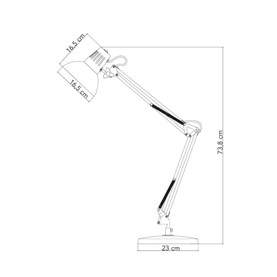 Lampada da scrivania ARTIFEX (E27) 23X23X73 8CM Regolabile