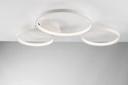 FREDY 3 Circles CCT Chandelier 60 cm 40W in Aluminum