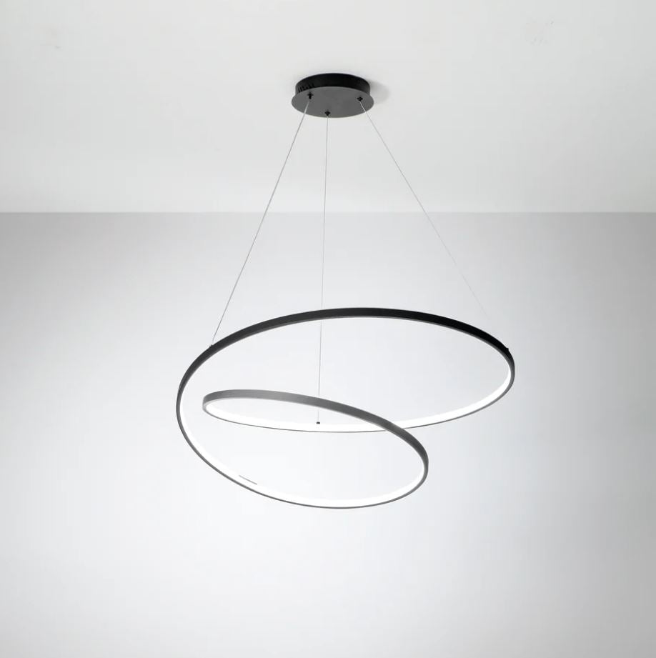 Lampadario LIEVE a sospensione CCT led 80 cm 60W In Alluminio