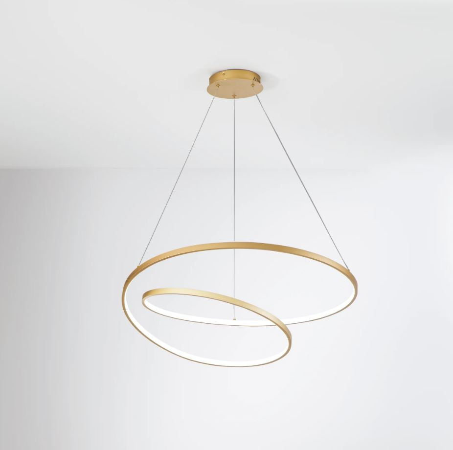 LIEVE pendant lamp CCT led 80 cm 60W in aluminum