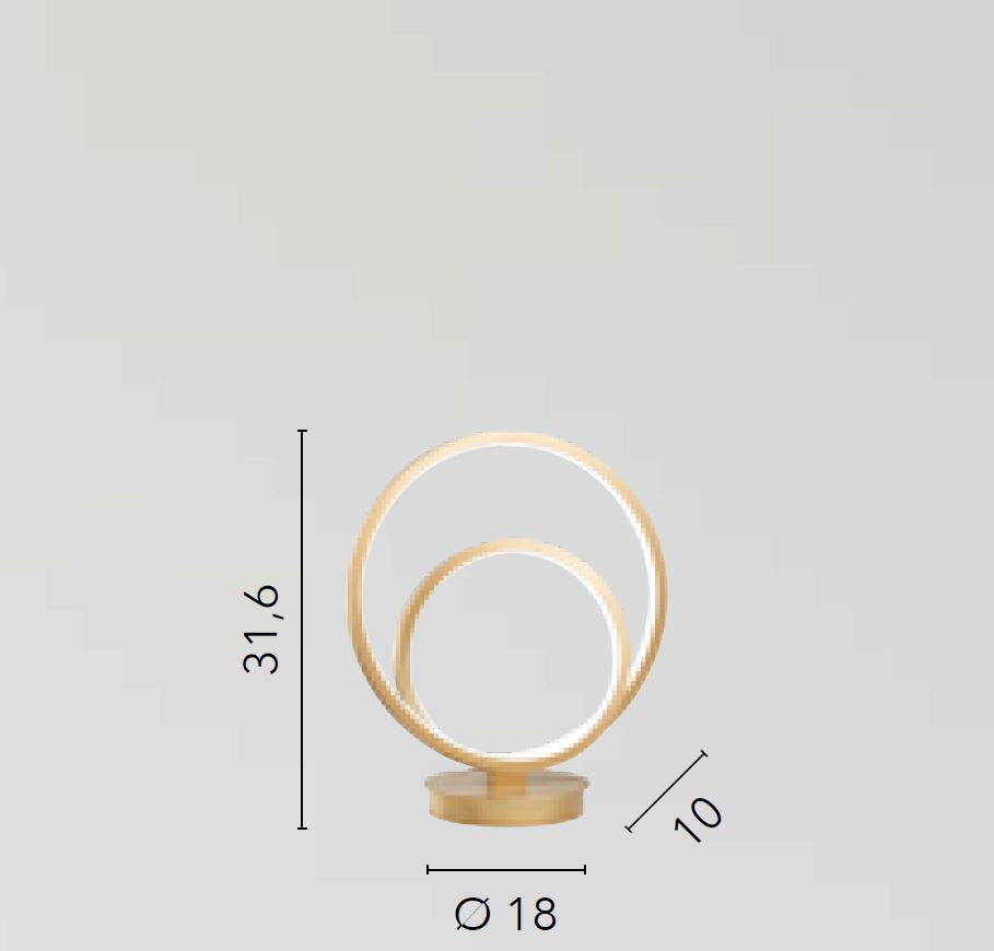 Lampada LIEVE CCT led 31,6 cm 15W In Alluminio