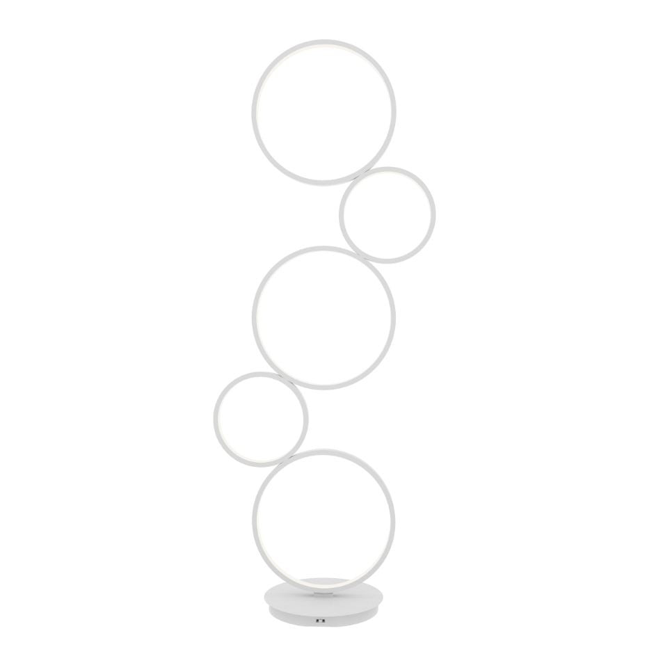 Lampada FREDY Con Base 5 Cerchi CCT 25 cm 36W in Alluminio
