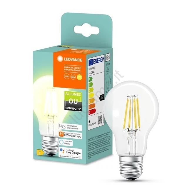 Lampadina LED Dimmerabile SMART + A60 E27/6W/230V 2700K - Ledvance