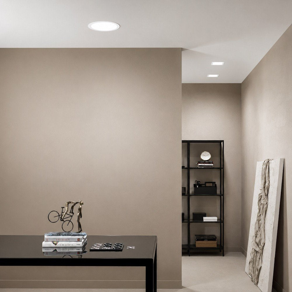 Faretto da incasso LED con fonte luminosa fisso INC-SLIM-R12 bianco CCT da bianco caldo a bianco freddo INTEC
