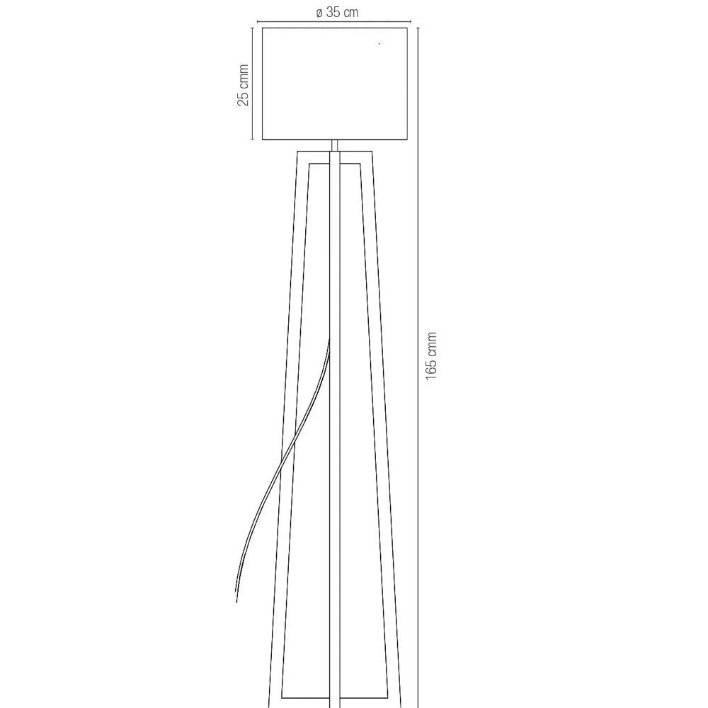 Lampada da terra BERRY In Legno Naturale (E27)