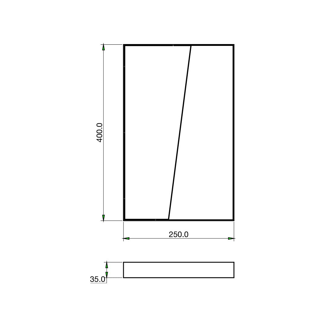 Applique Cornice Rettangolare Oro Luce Indiretta Led CCT Alba RT40 Fan Europe
