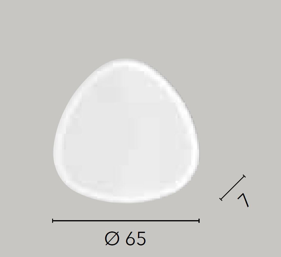 Plafoniera Ovale D.65 cm Led CCT Luce Selezionabile