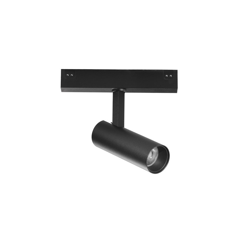 Proiettore spot tema orientabile nero 5w magnetico 48v cri 90 3000k caldo o 4000k naturale