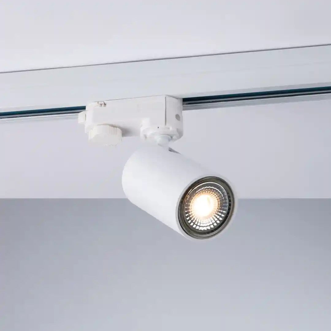 Faro proiettore per sistema binario Squib bianco 1 luce attacco GU10 5,6 × 17,2 cm
