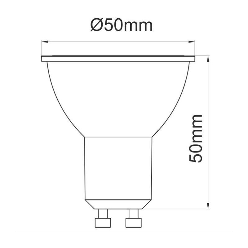 Lampadina Led - GU10 - 6W - 240V - 360° - BIANCO